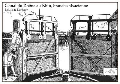 Strasbourg canal rhone rhin